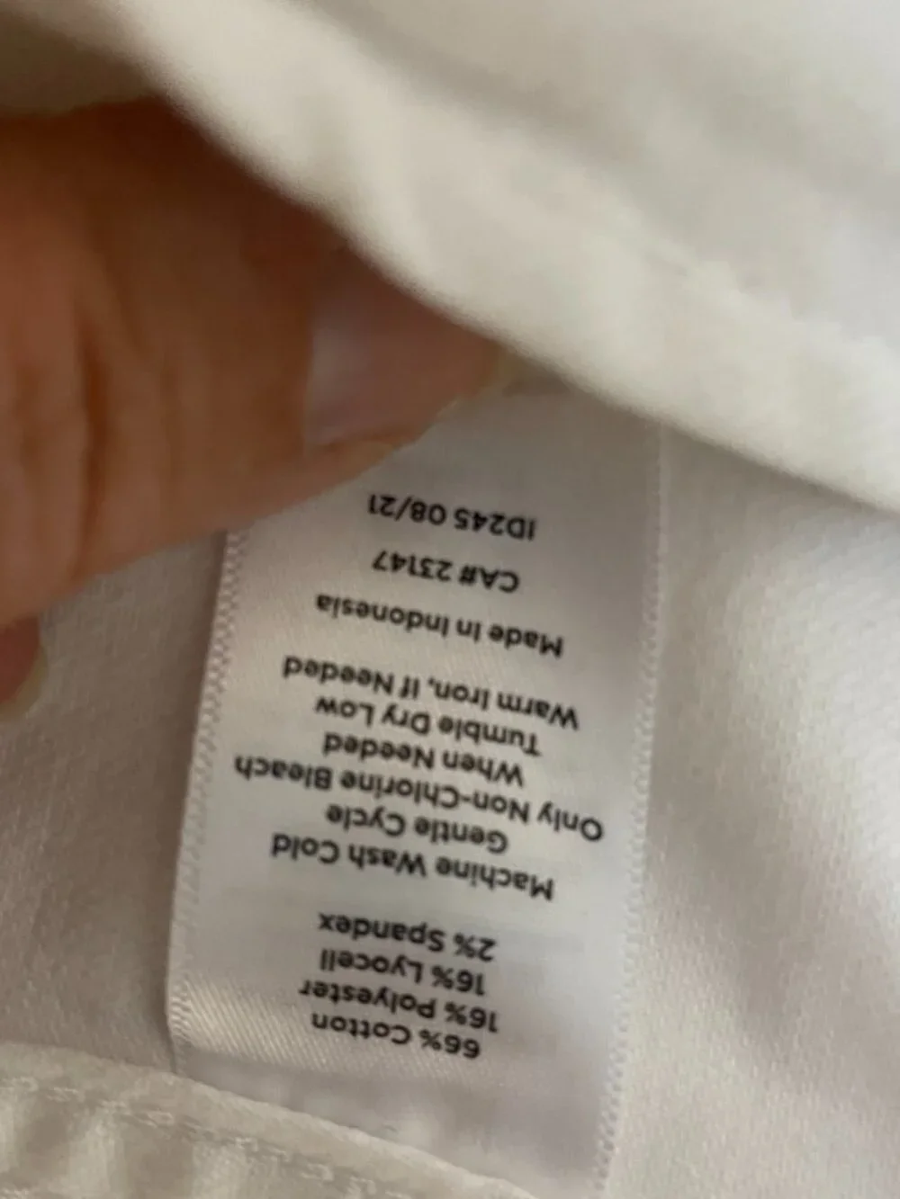 Talbots Classic Jean Jacket White Denim XS - Picture 8 of 8